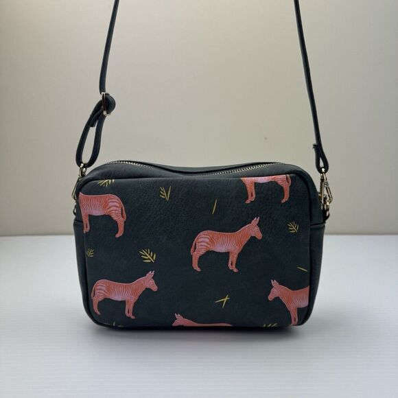 House of Disaster Heritage & Harlequin Zebra Clutch/Crossbody Bag - Picture 3 of 16